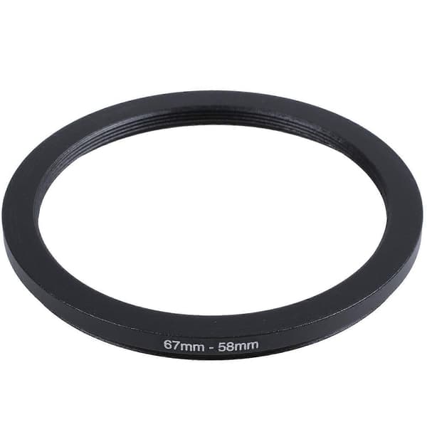 67mm-58mm 67mm - 58mm musta Step Down -sovitinrengas kameralle