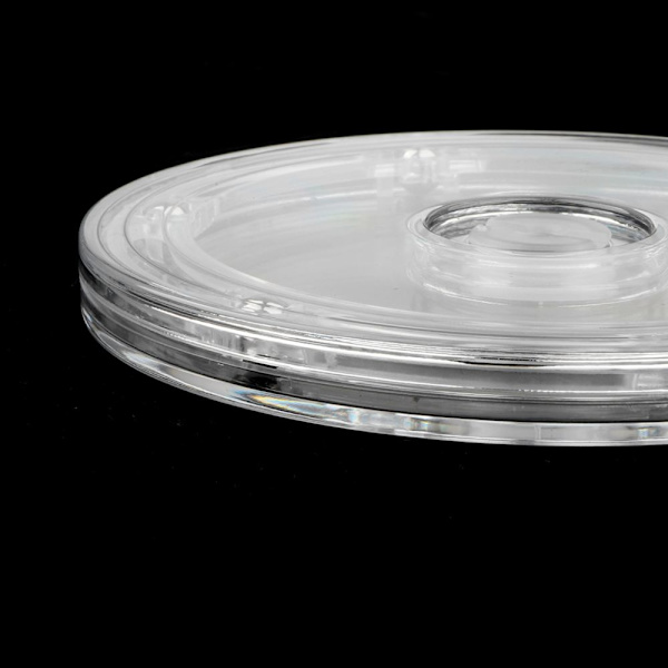 5'' Roterande Displayställ i Akryl för Skivspelare, Smycken och Klockor - Transparent