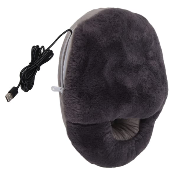 [RM]Foot Warmer USB Powered Washable 3 Temperatures Adjustable Soft Foot Warmer for Home Office 5V 1.6
