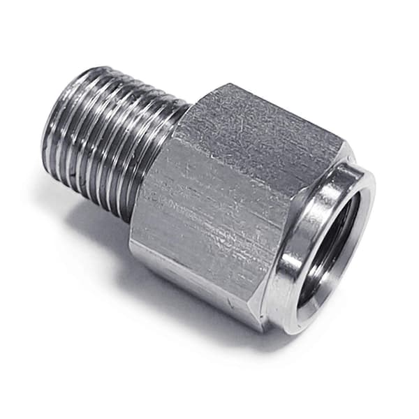 1/8\" NPT hona till M10x1.0 hane mätaradapter M10 för bränsle, olja, transmission och bromsar