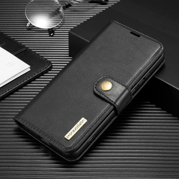 [RM](For Huawei P30) DG.MING Leather Phone Case: Two-in-one magn svart