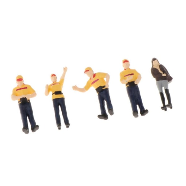 1:64 Gatubild Diorama Figurer Karaktär Resin Modell Layout Dekor C