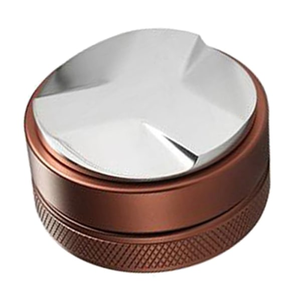 58mm Kaffepress i rostfritt stål, dispenser för kaffepulver - Treblad