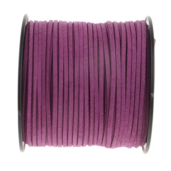 100 Yards konstmocka läder sladdtråd DIY Armband Halsband Lila