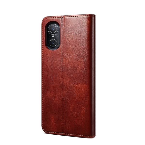 [RM] Nahkainen puhelinkotelo Huawei nova 9 SE -puhelimelle Brown