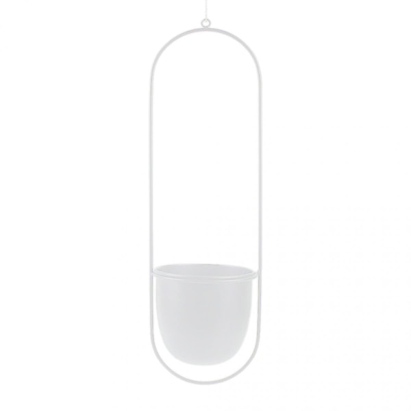 Nordisk Design Minimalistisk Metall Vägghängande Planteringskruka För Inomhusbruk Vit