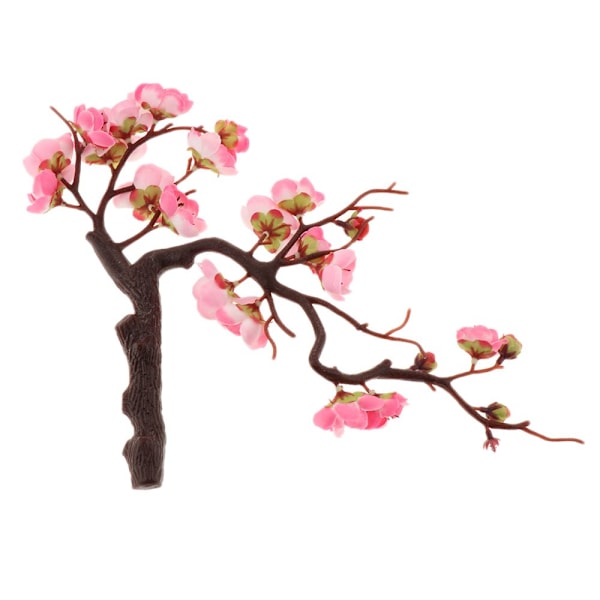Falska konstgjorda plommonblommor inomhus bord utomhus dekor rosa