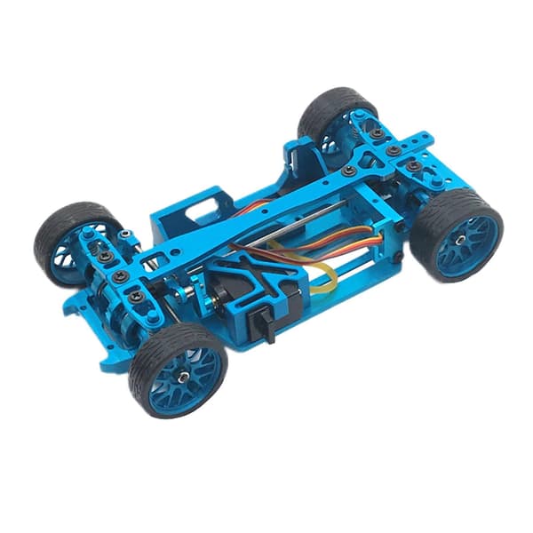 [RM]RC Model Chassis Ramme Opgradering DIY til Wltoys Mini Q RC Model Hobby Model blå