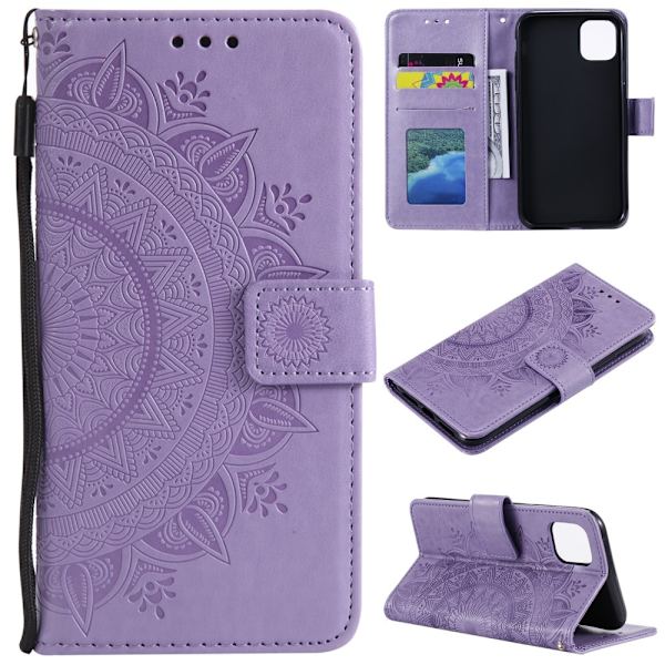 iPhone 12 Mini - Mandala-kotelo - Violetti Purple Lila