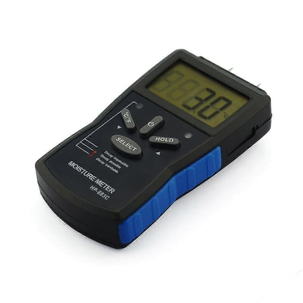 Digital träfuktmätare, 4 stift, hygrometer, elektrisk testare, mätverktyg, elektrom
