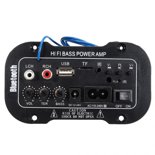 5 tums 220V Bluetooth förstärkare Power Handsfree USB Tf Aux