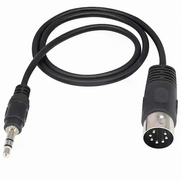 1 stk. DIN 7-bens han til 3,5 mm han stereo lydadapterkabel til Bang & Olufsen B&O Naim Quad
