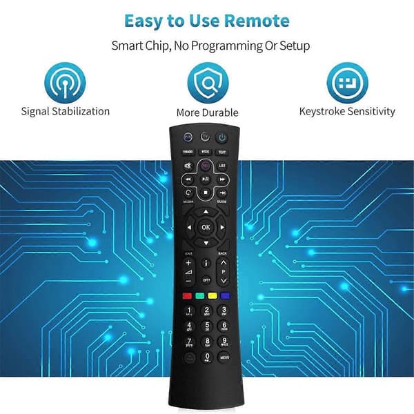 Erstatningsfjernkontroll RM-H01U for Humax ICord Mini ICord Cable HD Nano Connect Black