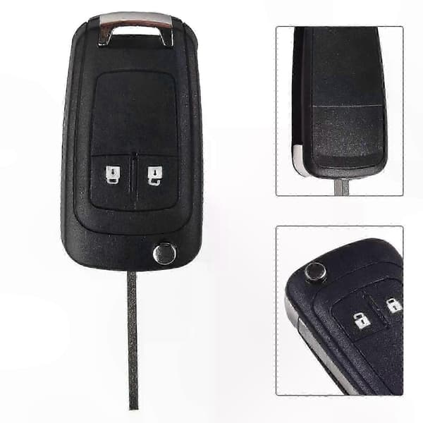 2-knaps foldbar nøgleudskiftning til Opel Adam Astra J Cascada Mokka Insignia