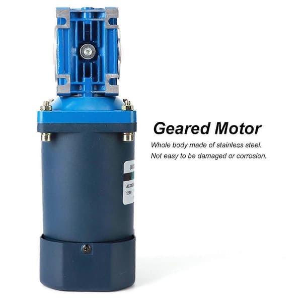 120W AC 220V snekkegearmotor med hastighedsregulator - Reduktionsforhold 60 til industriel brug