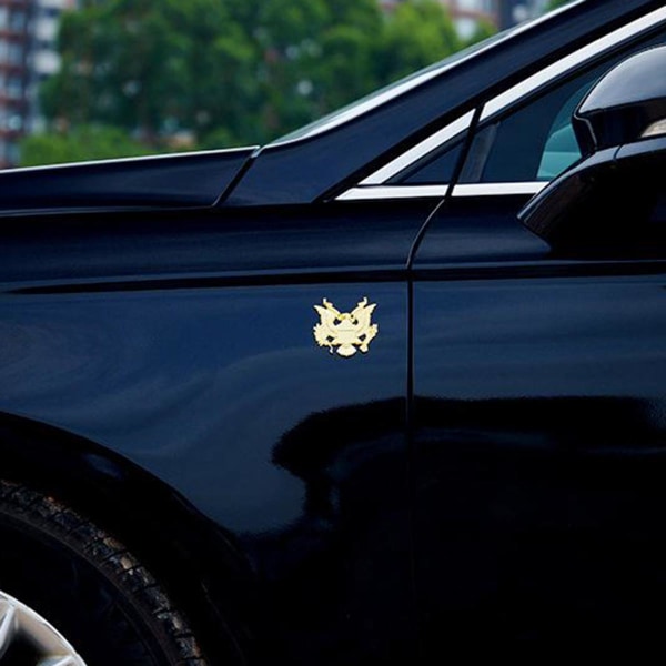 3D Presidential Badge Bil klistermärke Sido Trunk Fönster Emblem Dekal guld