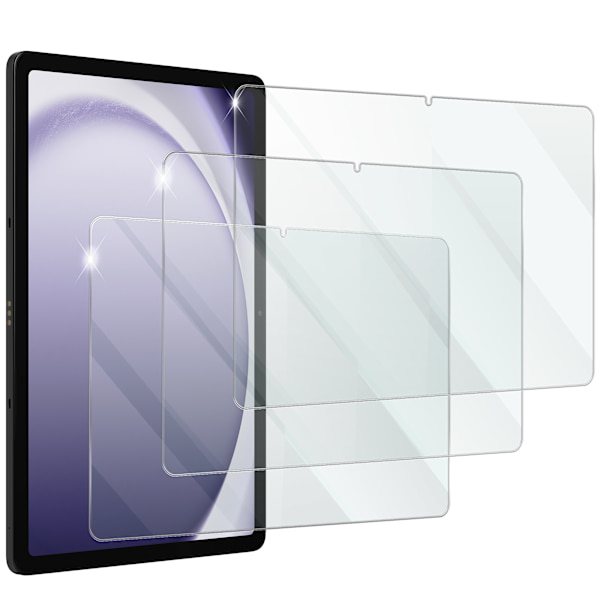 3-Pack Samsung Galaxy Tab A9 Plus Screen Protector - Tempered Glass 9H - Super Quality 3D[RM]