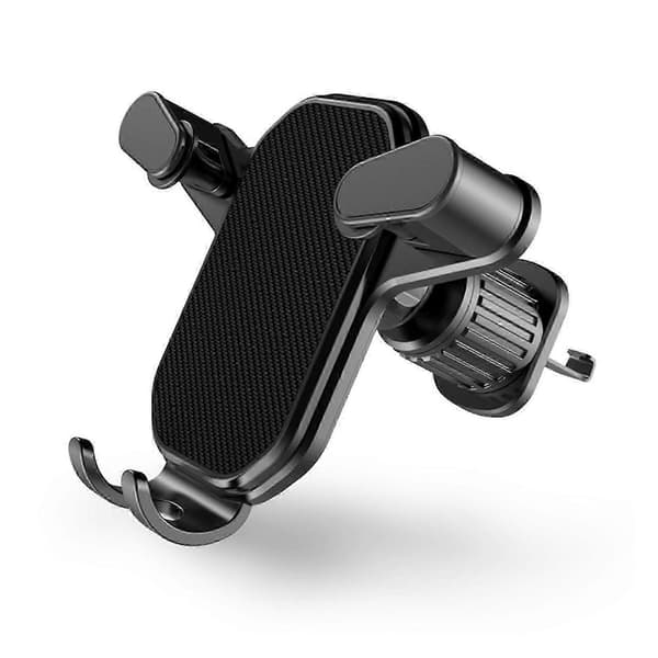 Mobiltelefonholder til bilventilation 360 drejelig krog universal telefonholder biltilbehør [MI] Cool Black