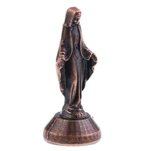 2 st Jungfru Maria Kristus Staty Figur för Bil Hem Kapell Dekor Kristen Gåva