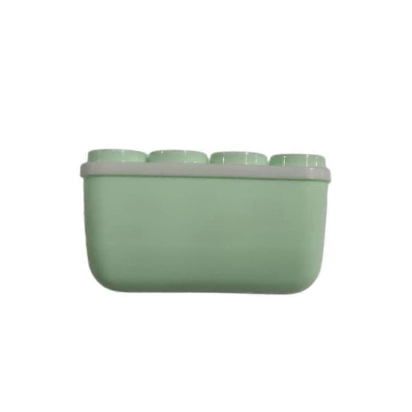 8-hullers form til frossen is til ispinde DIY til ispindemaskine Slikform Bakke Pande Køkken green 12*11*6.5cm