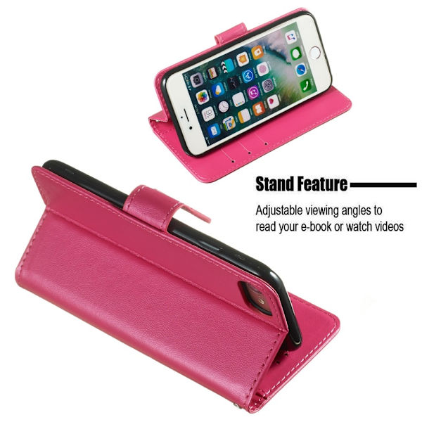 iPhone 7/8/SE (2020/2022) - Lompakkokotelo - Pinkki Pink Rosa