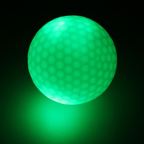 Glow In Dark LED Light Up Golfboll Officiell storlek Tournament Ball Grön