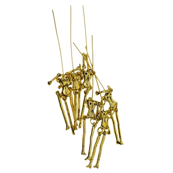6 delar skelettkropp docka hänge berlocker för halsband Klänning Dekorativt hänge DIY smycken gör leveranser