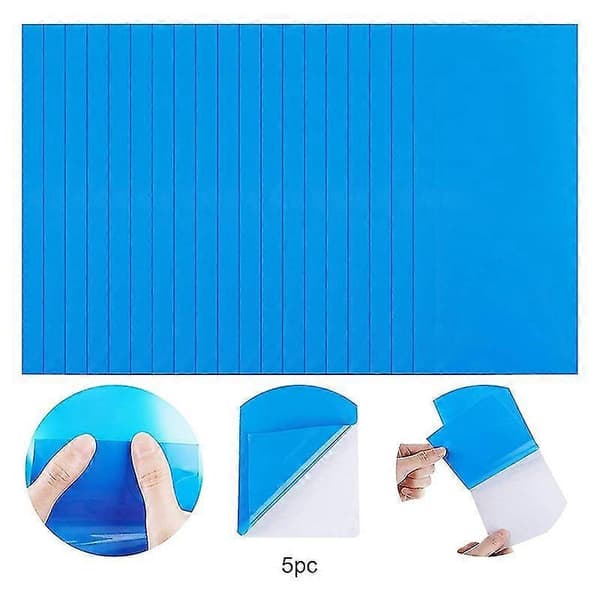 Poolreparationslim PVC Simring Gummibåt Självhäftande Papper Rund Vinylreparation B 5pcs