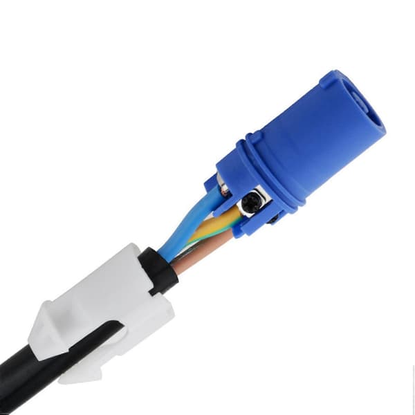 2X PowerCON 3x1,5mm2 enfas förlängningskabel 3-ledare strömkabel scenljus LED-ljus evenemangsshow, 2 meter