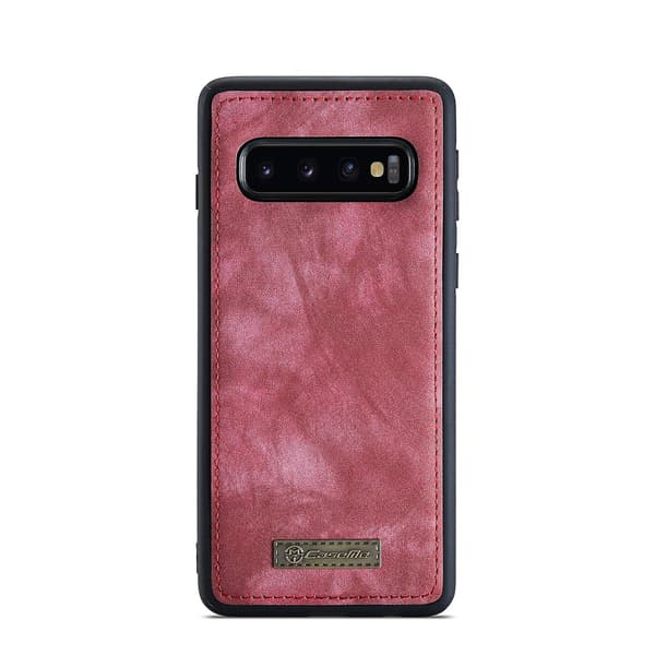[RM]CaseMe-008 Läderfodral för Samsung Galaxy S10 Red