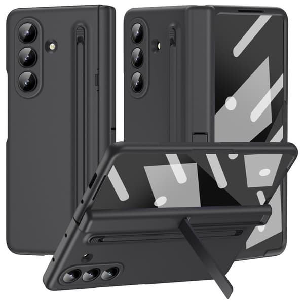 Compatible with Galaxy Z Fold 7 Case Incl. Screen Protector & Pen Black[RM] 120