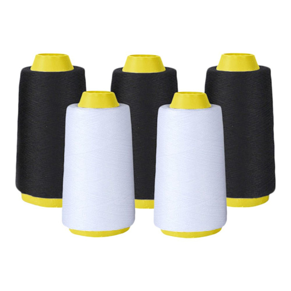 10-pack Polyester Sytråd Set För Handsömnad Maskin Svart Vit
