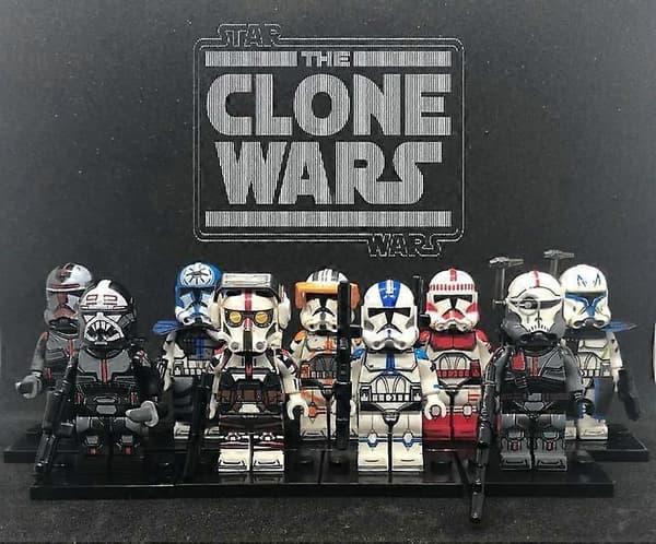 70 st Clone Trooper Commander Paratrooper Marines Nova Corps AT-RT Byggklossar Star Wars Karaktär Leksak Minifigurer