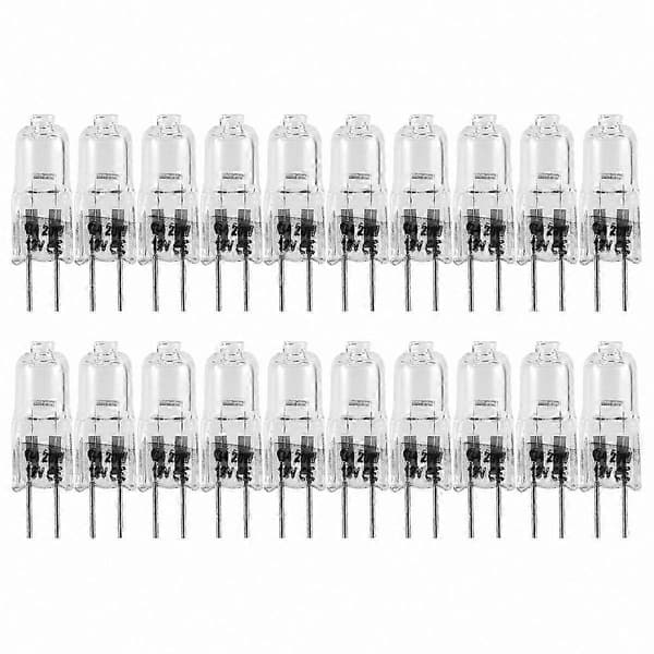 20 stk G4 Halogenpærer 20W 12V, Varmhvite Halogenpærer