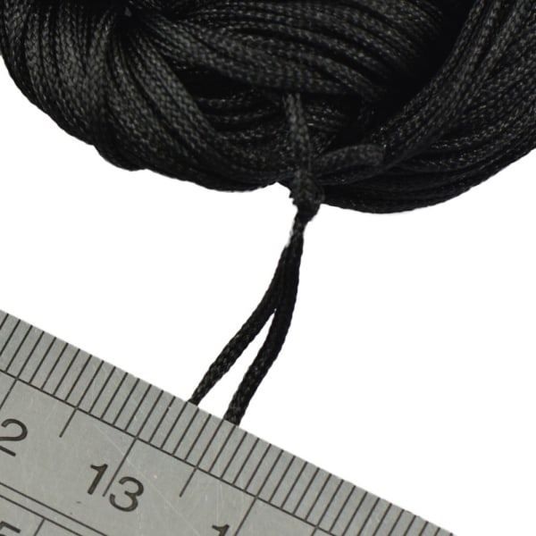 60 meter 1 mm flerfärgad Kumihimo Nylon flätad sladdtråd Armband Supply