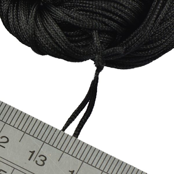 60 Meter 1mm Flerfärgad Kumihimo Nylon Flätad Tråd Armbandsmaterial