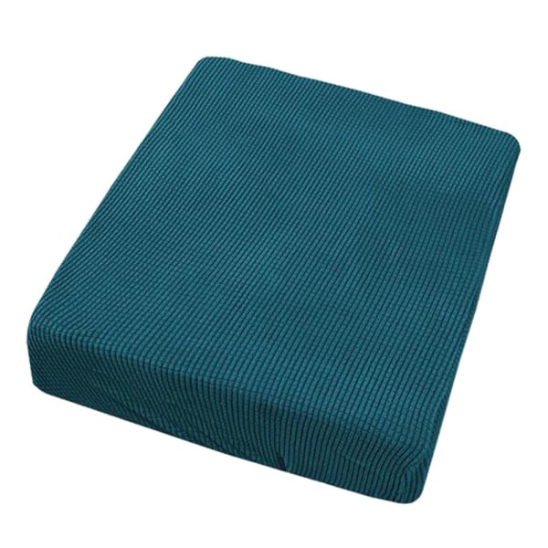 Svartgrön stretch dacron soffbädd sittdynöverdrag 1-sits