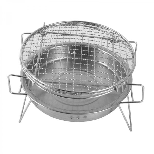 BBQ Grill Portabel Kolgrill Camping Trädgård 30x30x19.5cm