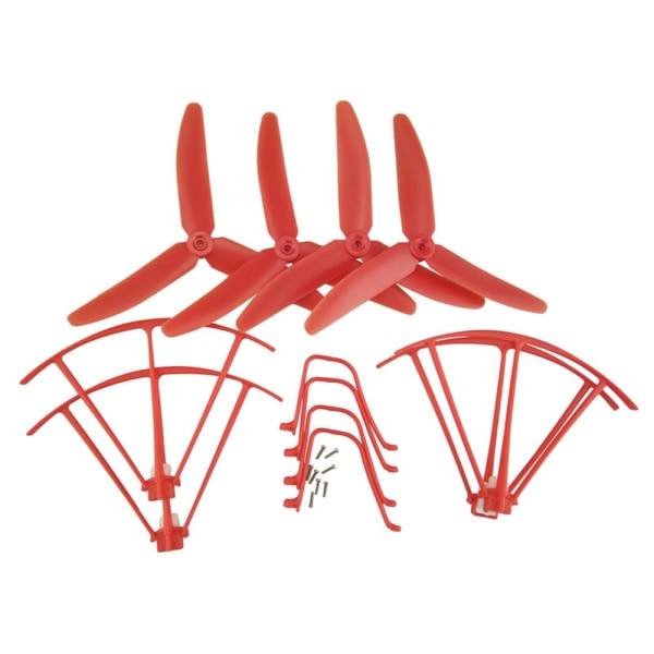 drönare propeller skydd kit cykel set för syma x5uw x5uc röd
