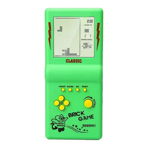 Nostalgisk lommespil Klassiske retro håndholdte spilafspillere til konsol Børnemaskine Børnepuslespil