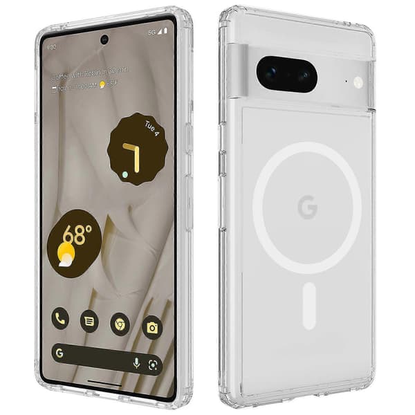 Til Google Pixel 7 5G Magnetisk etui kompatibel med MagSafe Anti-drop telefoncover