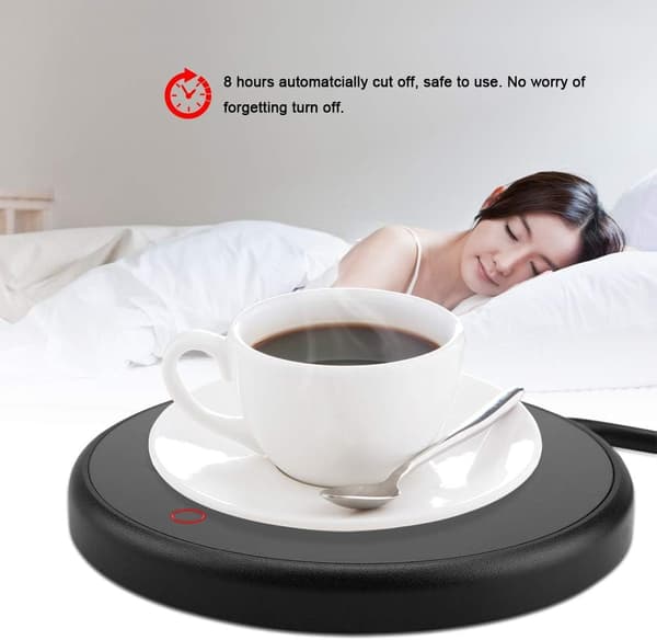 [RM]Electric Mug Warmer Desk Pad Tea Coffee Milk Cup Heater Coaster