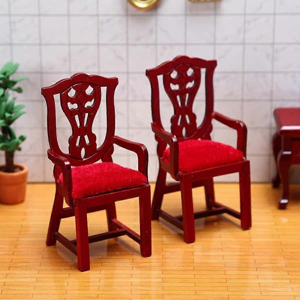 1:12 Miniatyrhus Møbler Tre Enkelsofa Stoler Lenestoler Tilbehør