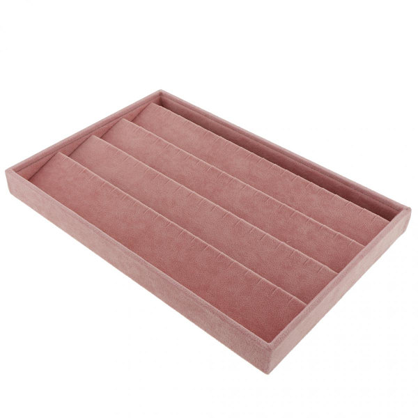Ring Örhängen Halsband Smycken Display Organizer Box Bricka Kopp Bricka