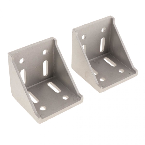 2-pack L Vinkel 8080 Aluminiumprofil Hörnbracket (Något Tjockare)
