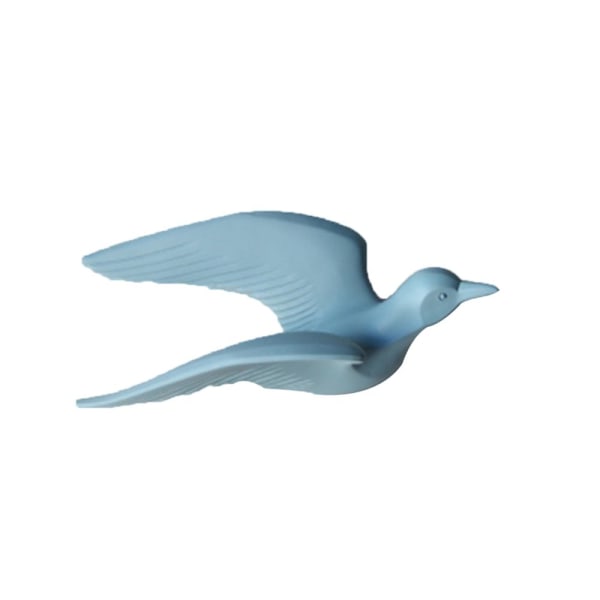 Harts 3D Handgjord Flygande Mås Fågel Hantverk Väggkonst Hängdekor Blå A
