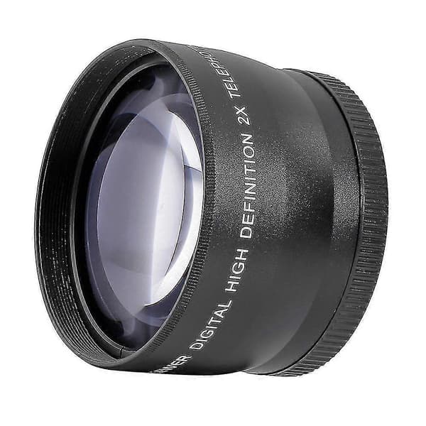 58mm 2x Teleobjektiv Telekonverter til 18-55mm
