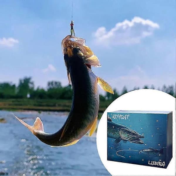 Fiskedrag och tillbehörsset 24 dagars julkalender present till pappa D