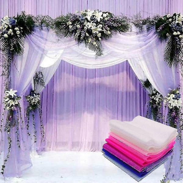 [RM]5m/batch 15cm Garn Krystall Tyll Organza Gasbind Bursdagsfest Diy Bryllupsdekorasjon