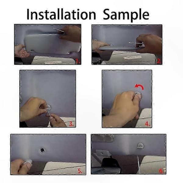 Universal Solskærm Clips Holder Beslag Krog til Flere Bilmodeller gray